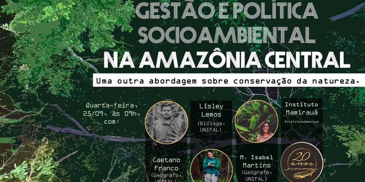 Em Minas Gerais, pesquisadores apresentam palestra sobre gestão socioambiental na Amazônia Central 